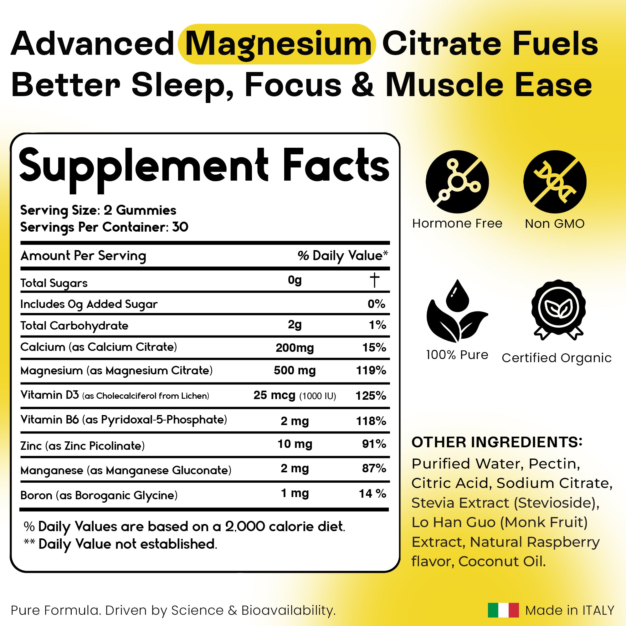Magnesium Citrate Gummies | Muscle, Energy & Bone Support
