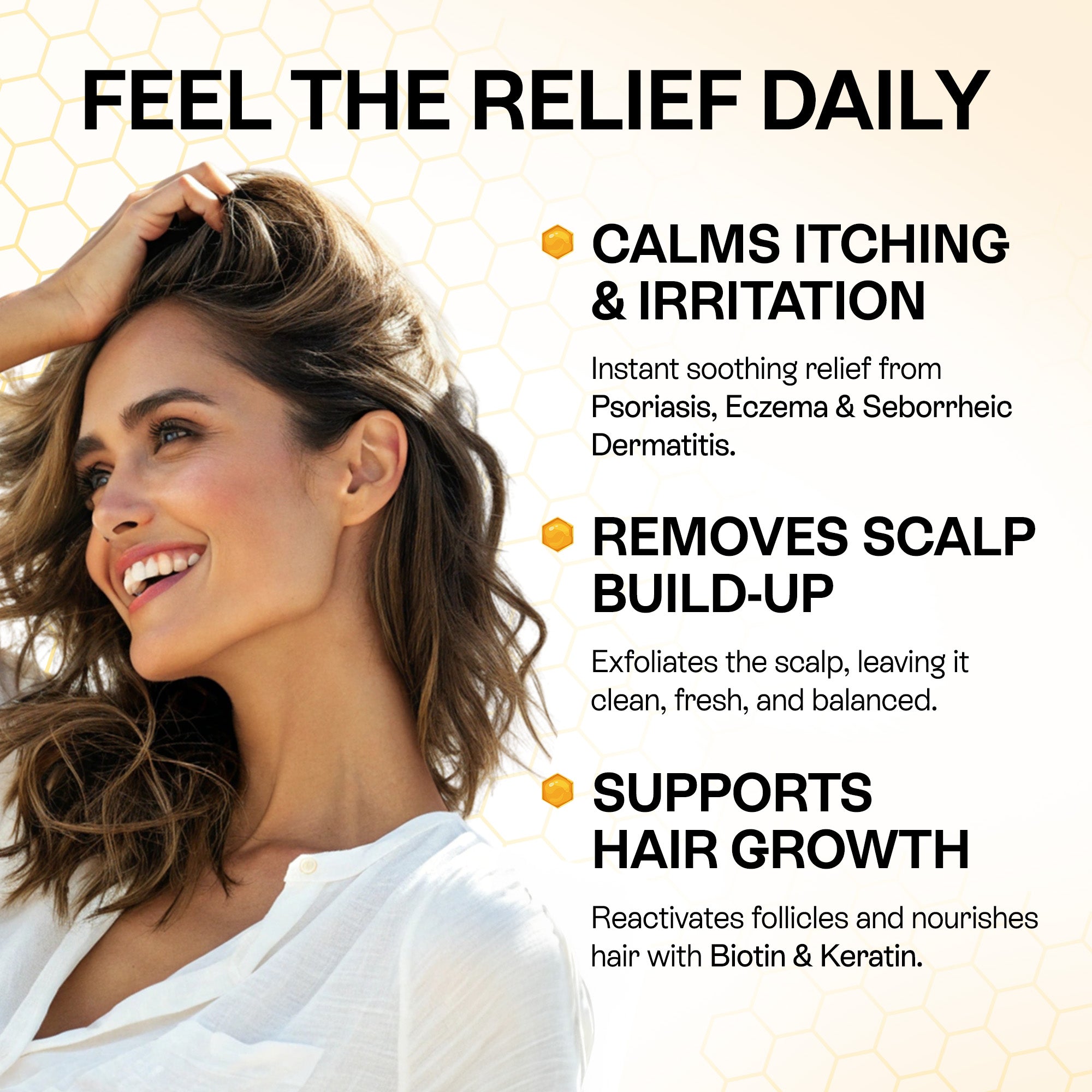 Psoriasis Shampoo for Dry, Itchy & Flaky Scalp | Eczema, Folliculitis & Seborrheic Dermatitis Care | Manuka Honey – 200ml