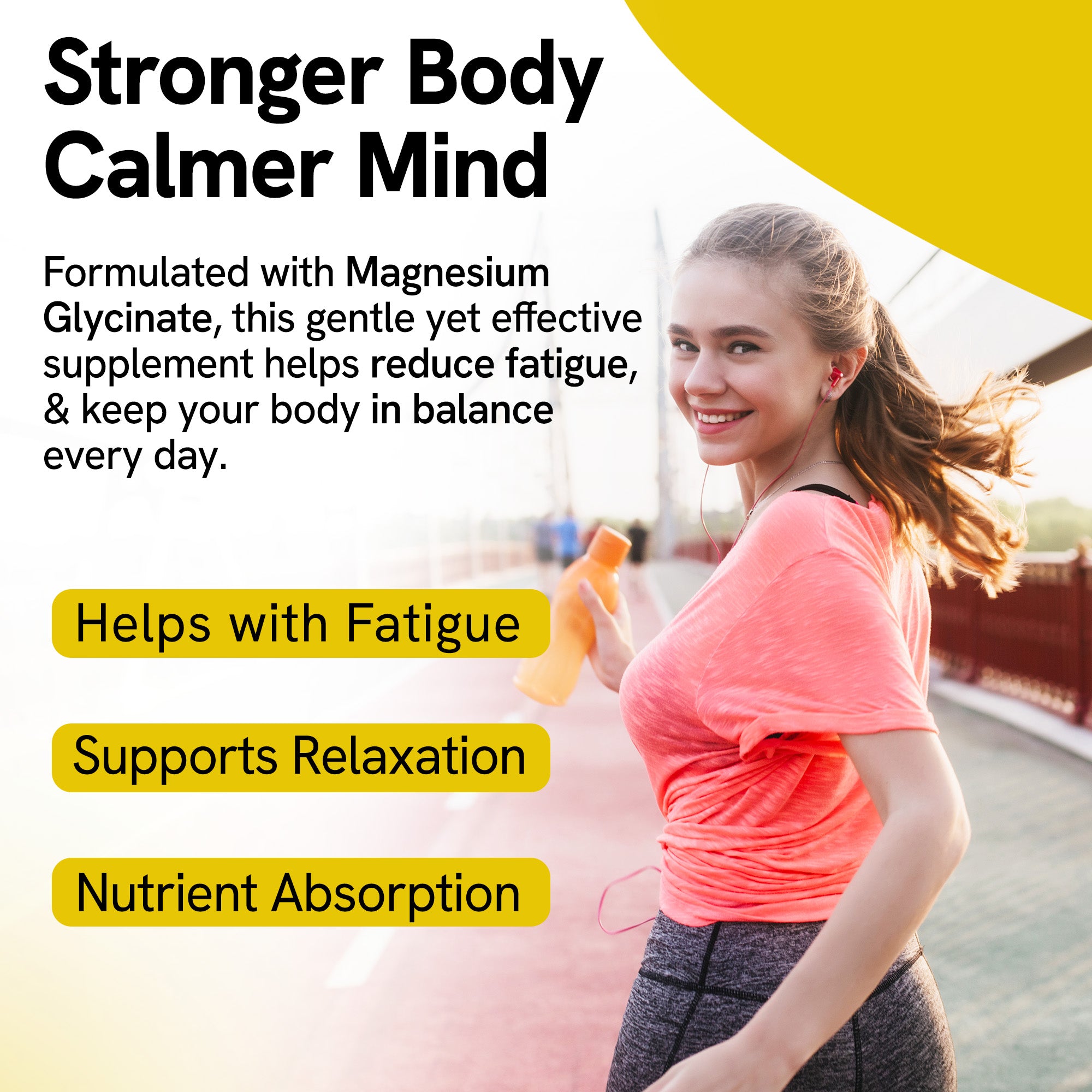 Magnesium Glycinate 400mg Softgels for Muscle Recovery, Sleep & Relaxation | 60 Count