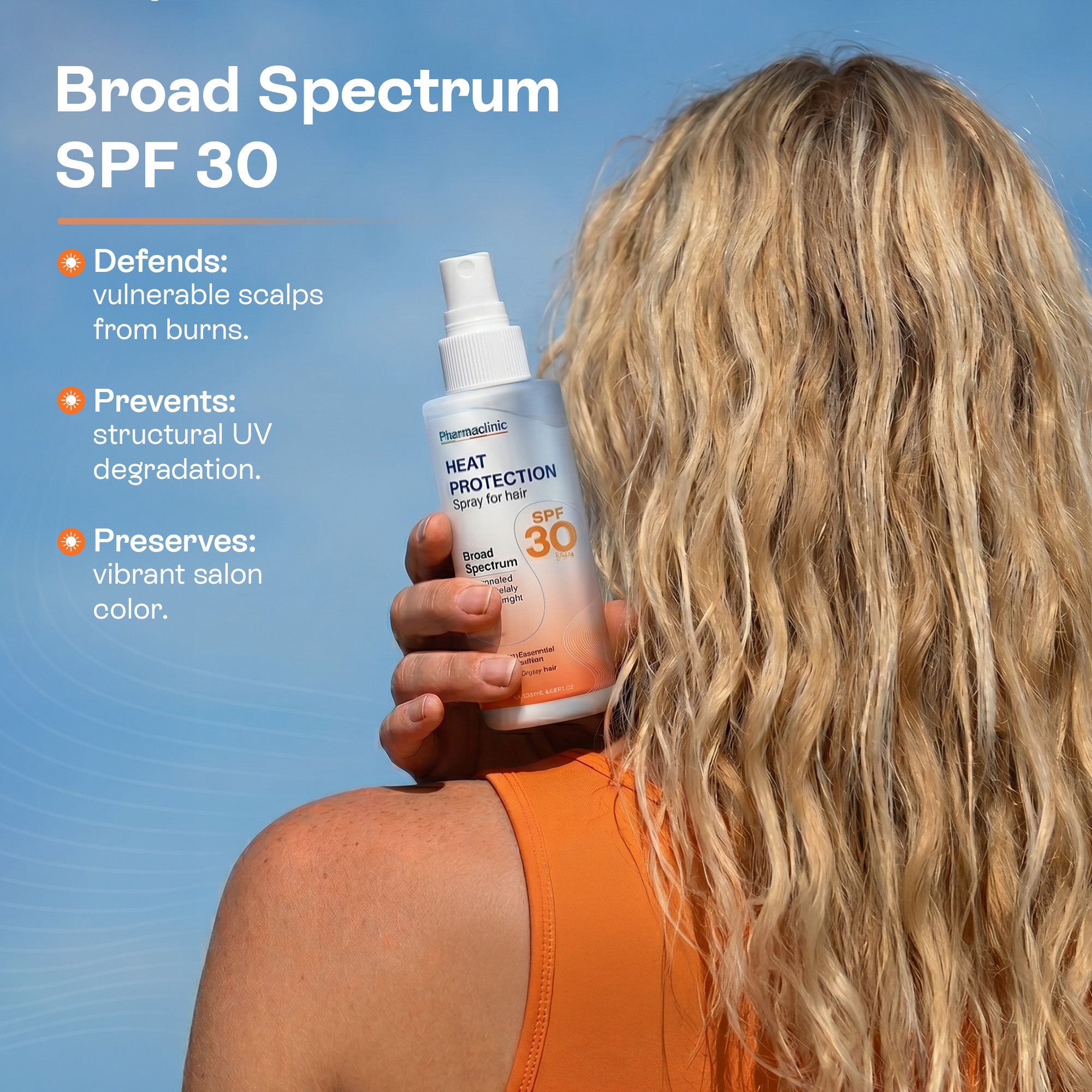 Scalp Sunscreen Spray SPF 30 | UV & Heat Protection for Hair & Scalp
