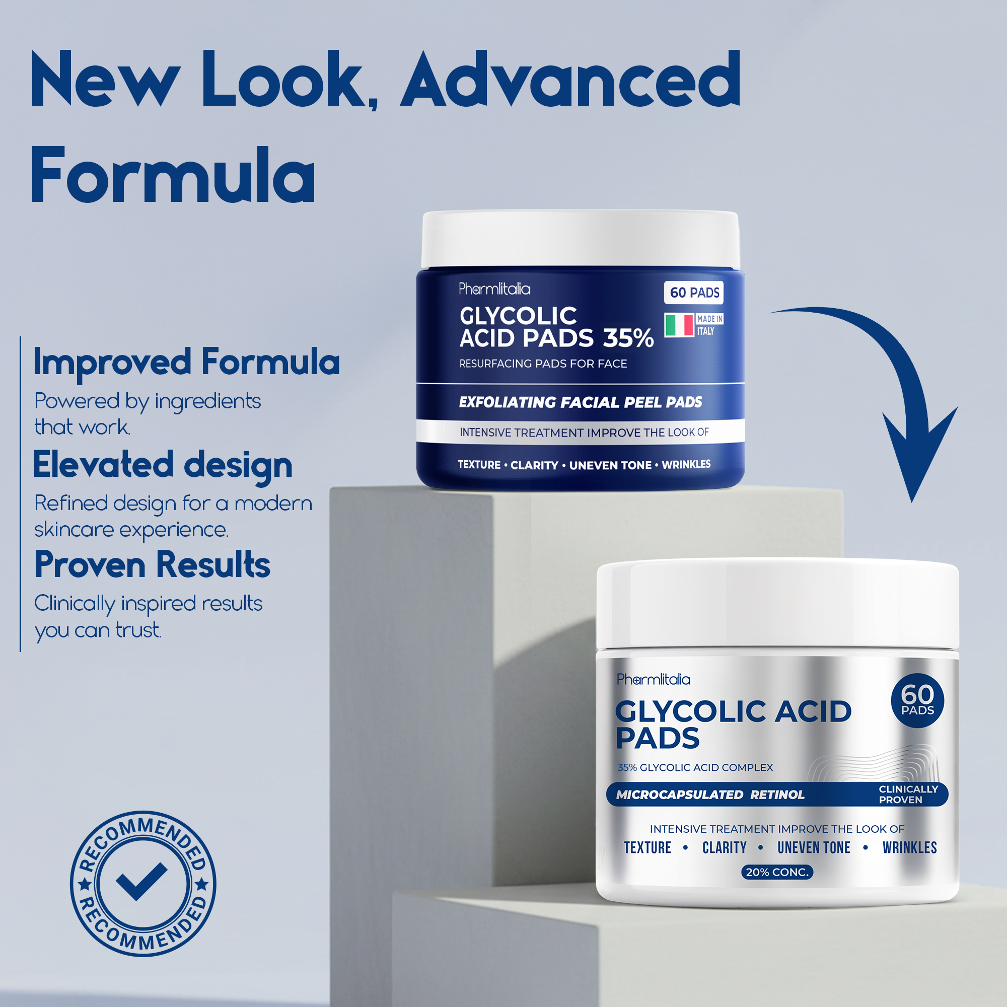 Glycolic Acid Pads 35% for Dark Spots – Exfoliation, Brightening & Skin Renewal