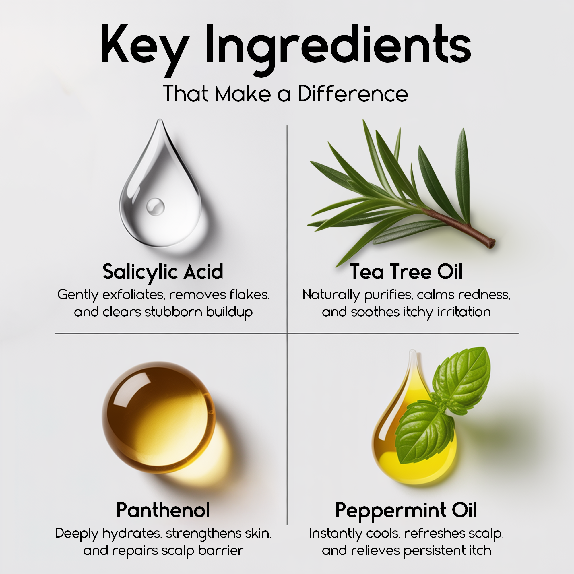 Keto Shampoo for Dandruff, Psoriasis, Folliculitis & Seborrheic Dermatitis | Anti-Fungal Itchy Scalp Relief