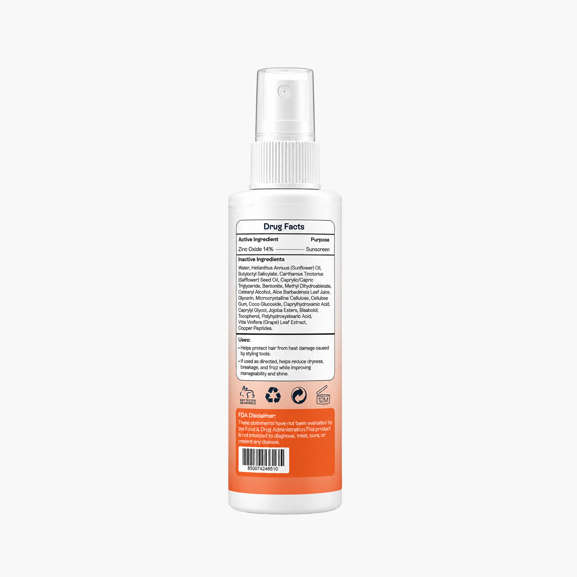 Scalp Sunscreen Spray SPF 30 | UV & Heat Protection for Hair & Scalp