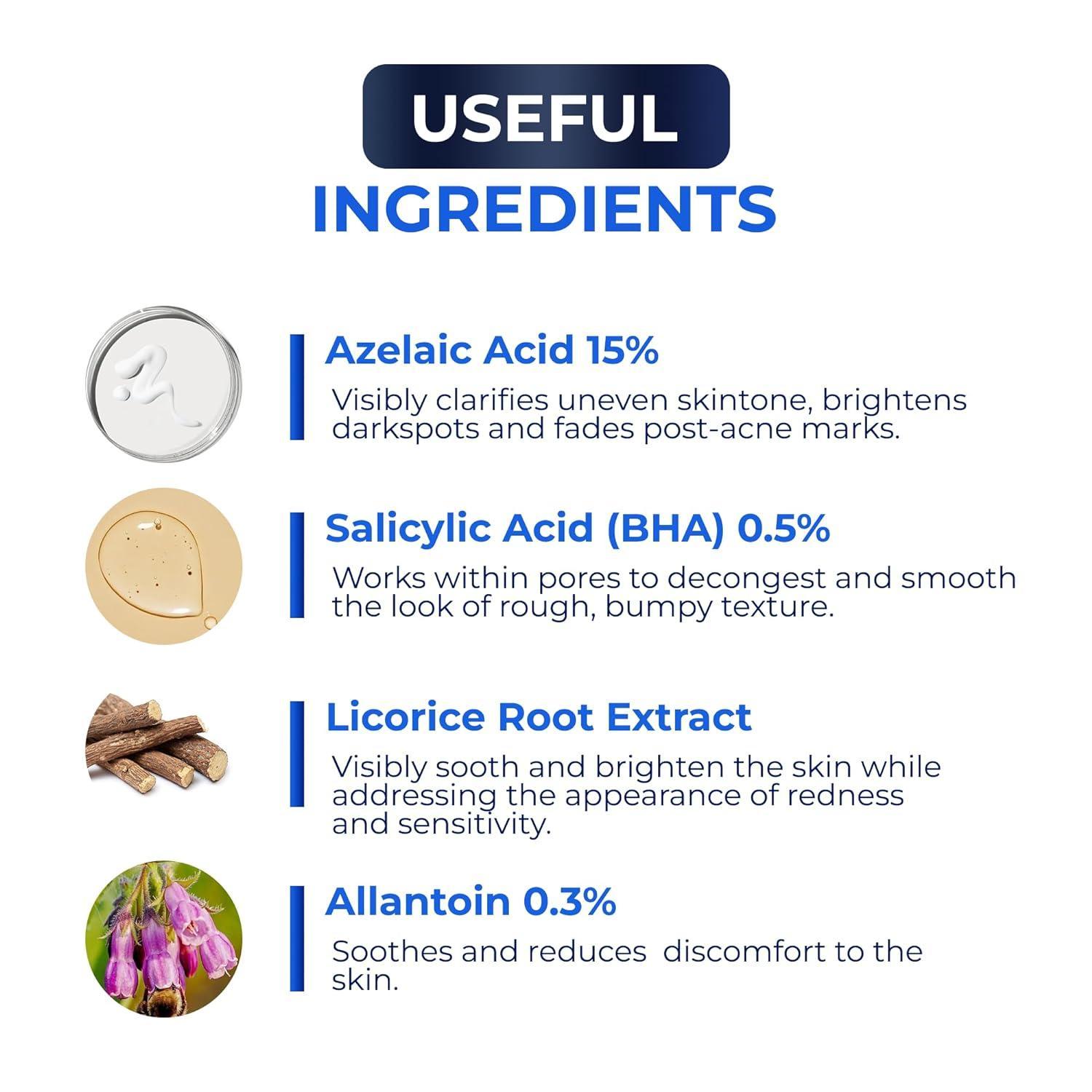 Advanced Azelaic Acid 10% Cream: Redness relief, Rosacea & Dark spot treatment. Soothes acne, Hyperpigmentation & Brightens your skin! - Pharmlitalia