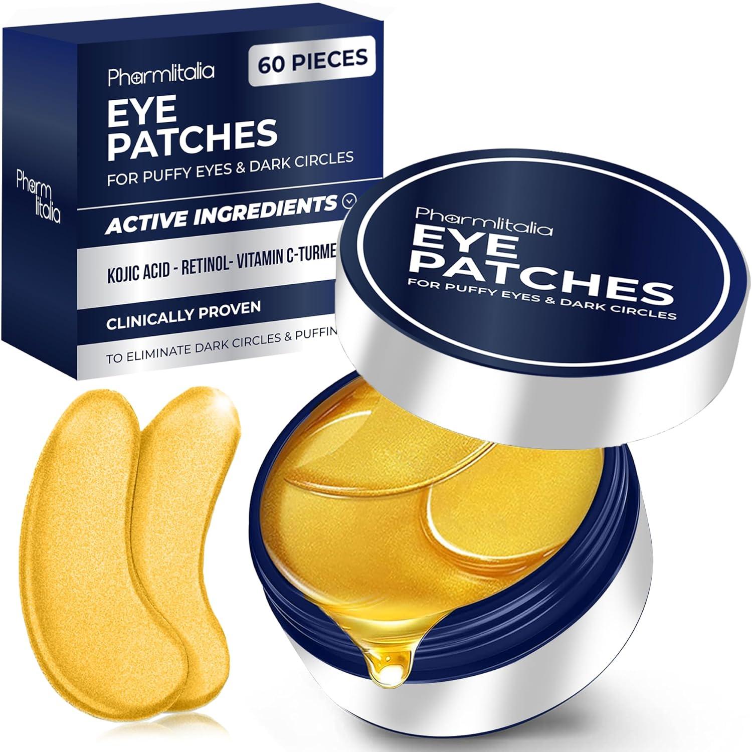 Anti - aging under - eye patches with Collagen & Hyaluronic Acid reduce puffiness, dark circles, and wrinkles—wake up refreshed with younger - looking eyes! - Pharmlitalia