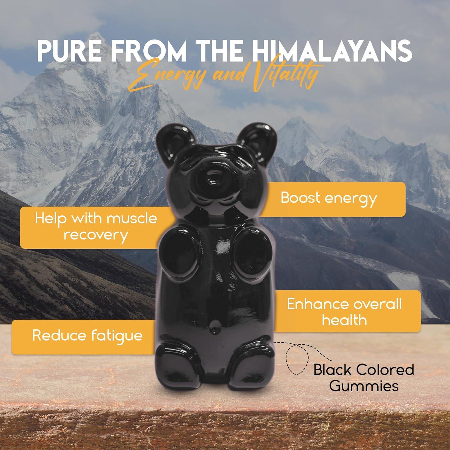 Himalayan Shilajit Gummies 3000mg ā Ashwagandha & Manuka Honey, No Added Sugar, 60 Gummies - Pharmlitalia