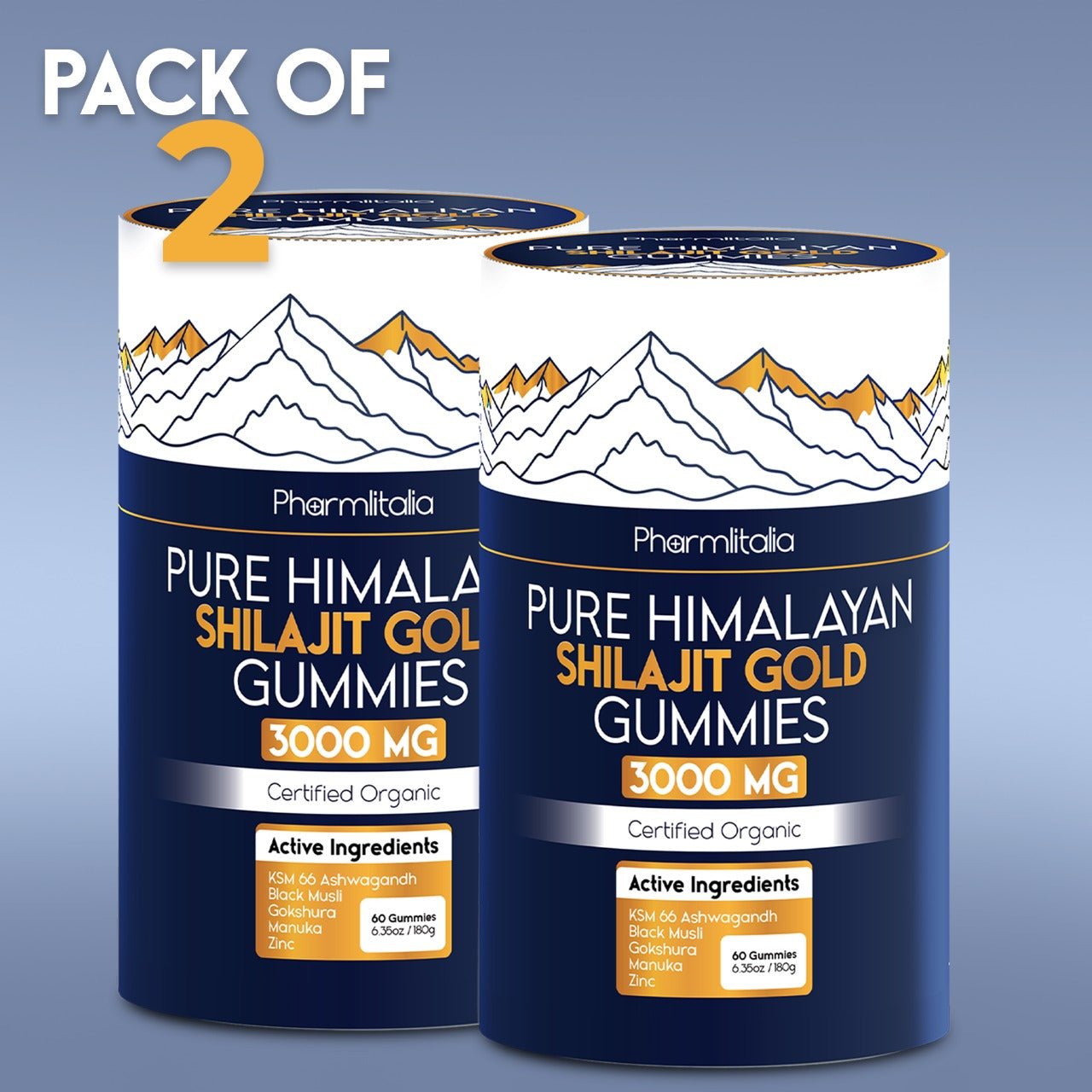 Himalayan Shilajit Gummies 3000mg Daily Wellness Boost - Pharmlitalia