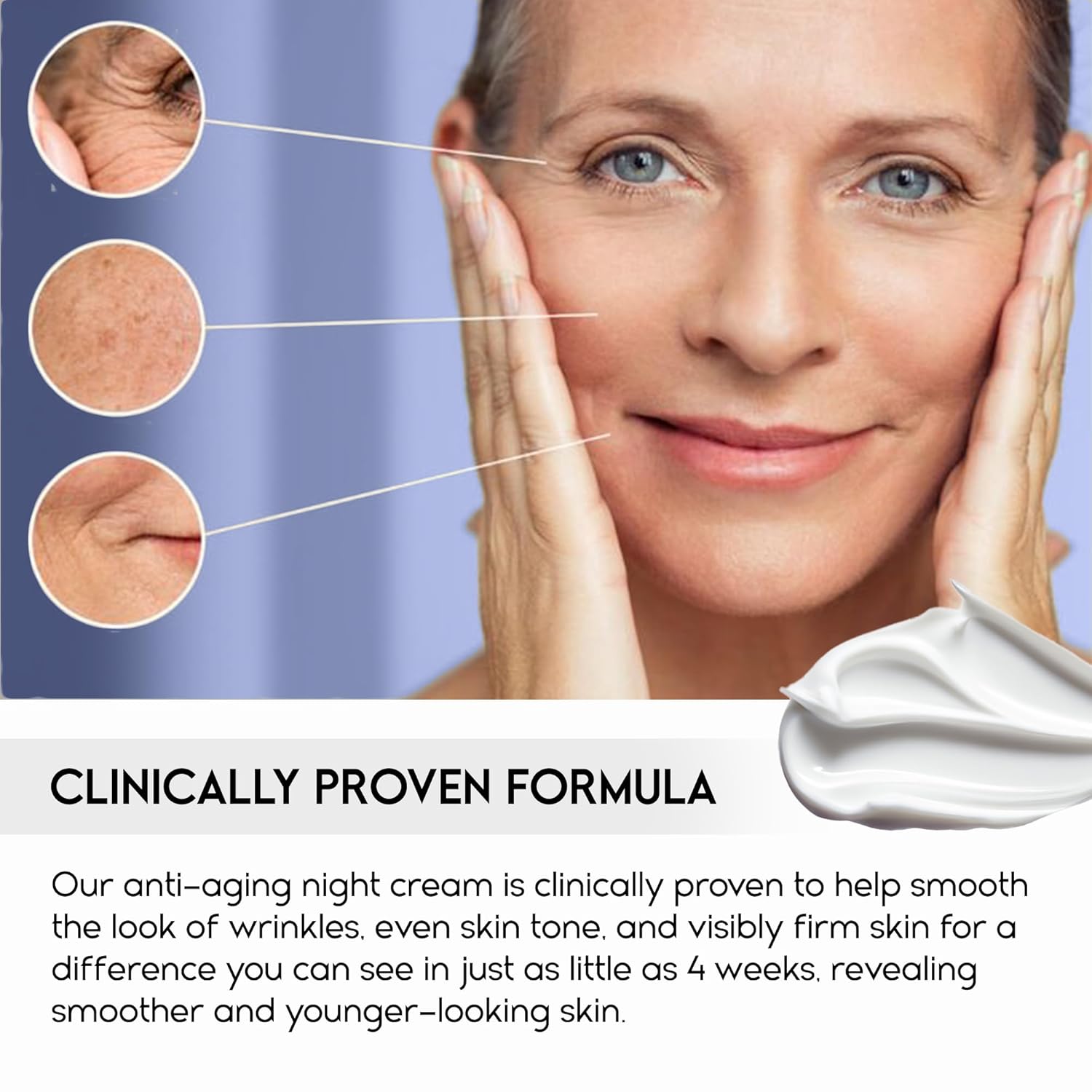 Instant Face Lift Cream, Face Cream for Older Women 60 Plus - Wrinkle Cream for Face Deep Wrinkles - Face Moisturizer for Women Dry Skin | Night Cream for Women Anti Aging - 1.69 Fl Oz - Pharmlitalia