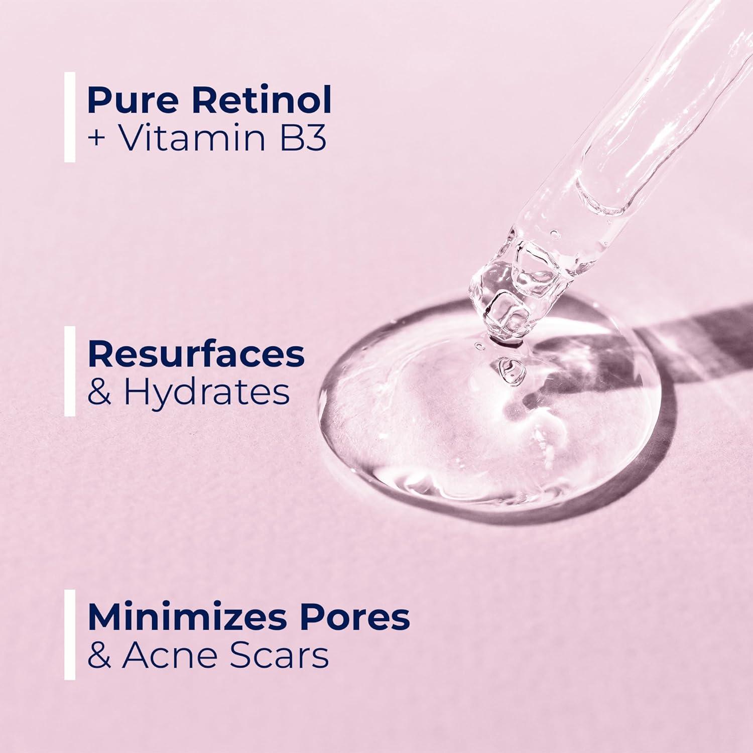 Resurfacing Retinol Serum | Vitamin B3, Boost Collagen & Hydrates - Pharmlitalia
