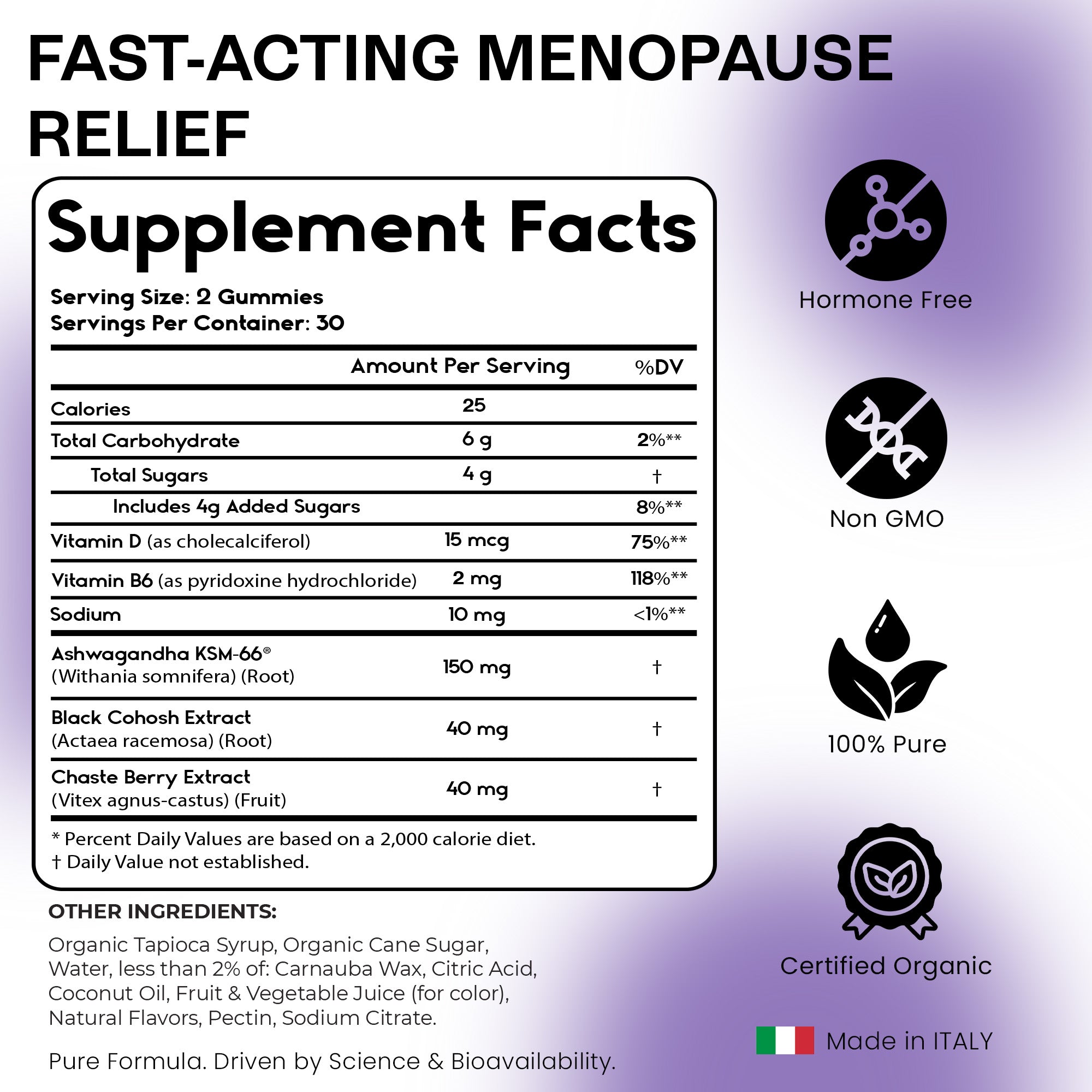 Menopause Support Gummies | Hormone, Mood &amp; Comfort Support