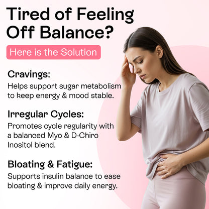Myo-Inositol &amp; D-Chiro Inositol Softgels for Women | 40:1 Hormone Balance Formula