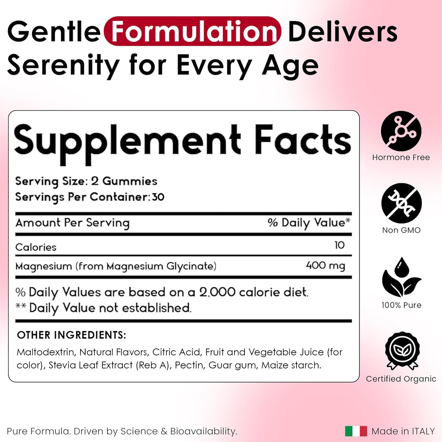 Magnesium Glycinate Gummies for Relaxation, Sleep &amp; Muscle Support | Goji Berry Flavor