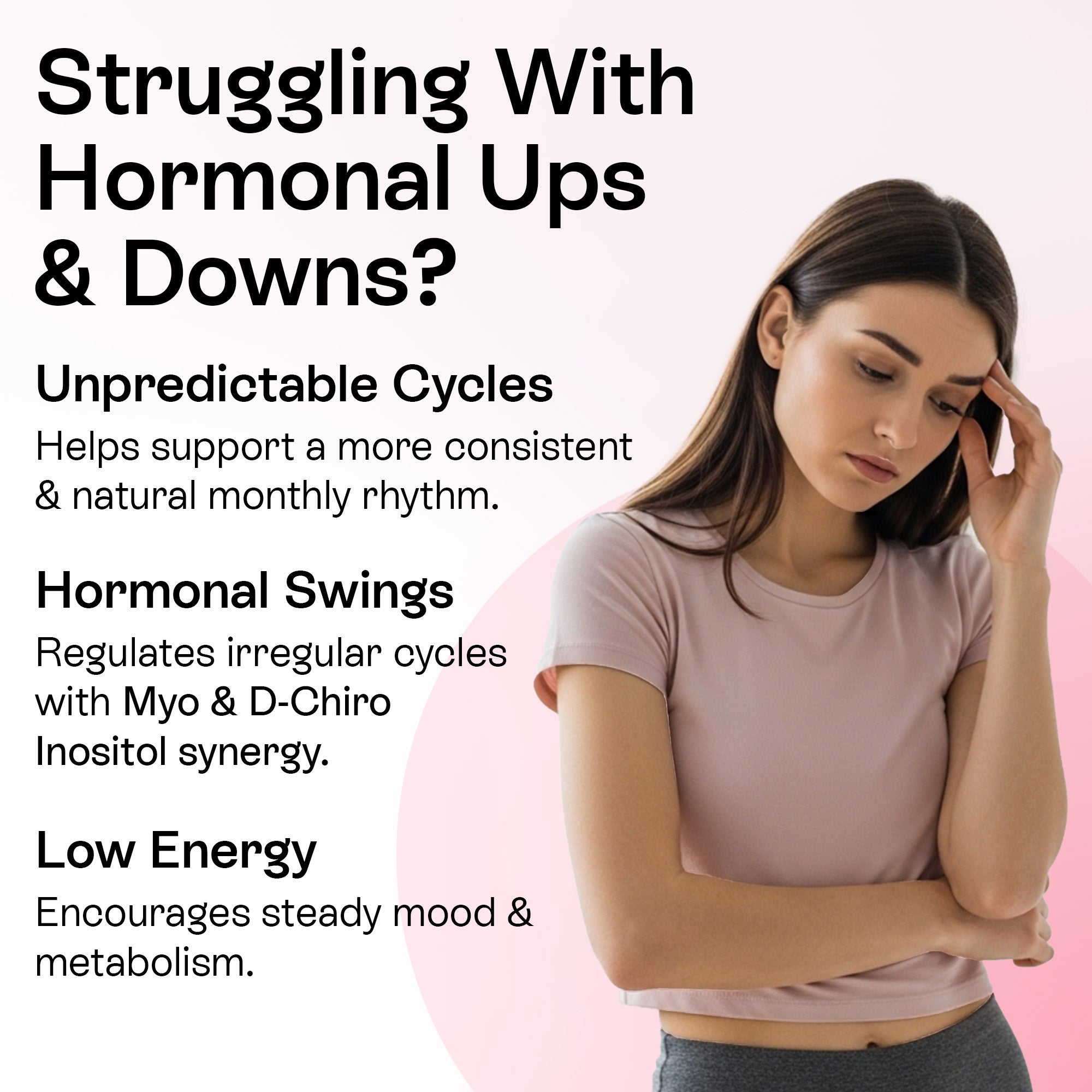 Myo-Inositol &amp; D-Chiro Inositol Powder for Women | 40:1 Hormone Balance Formula