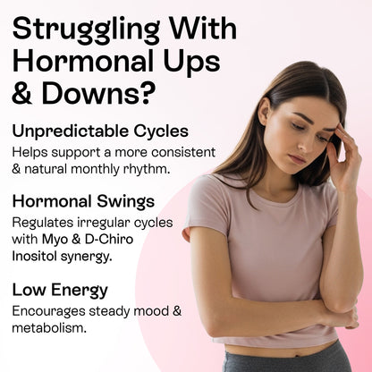 Myo-Inositol &amp; D-Chiro Inositol Powder for Women | 40:1 Hormone Balance Formula
