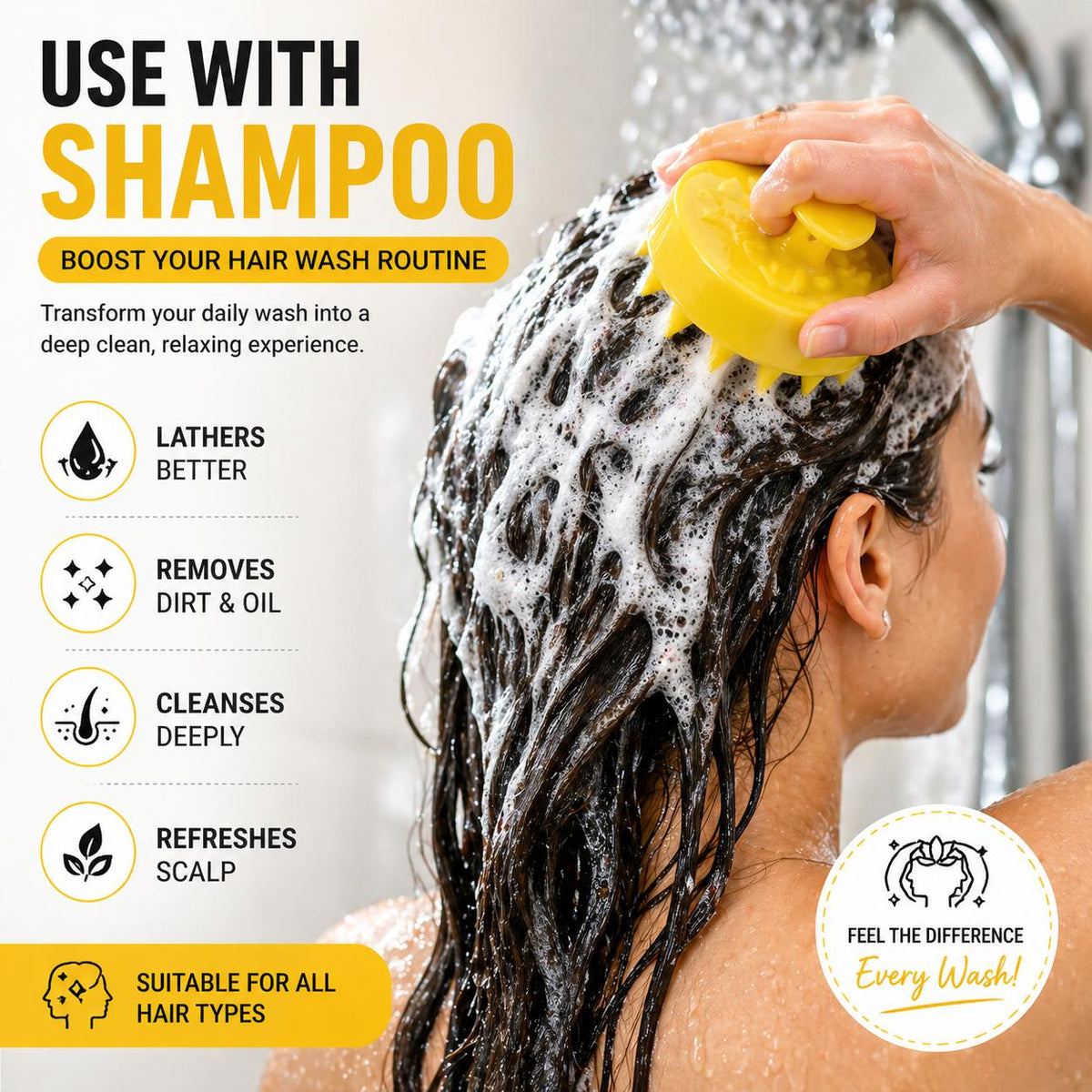 Silicone Scalp Massager Brush