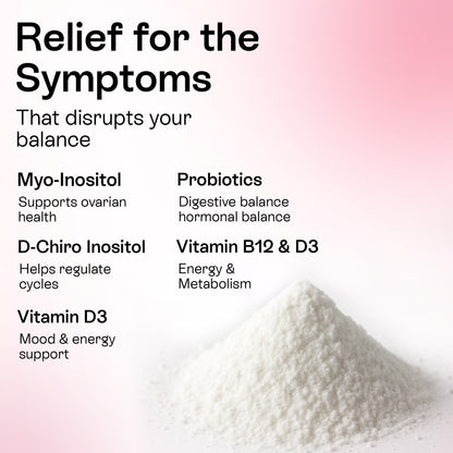 Myo-Inositol &amp; D-Chiro Inositol Powder for Women | 40:1 Hormone Balance Formula