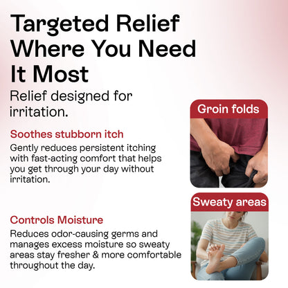 Jock Itch Antifungal Cream for Itching, Redness &amp; Odor Relief