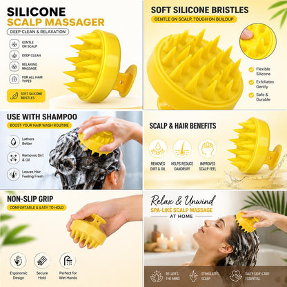 Silicone Scalp Massager Brush