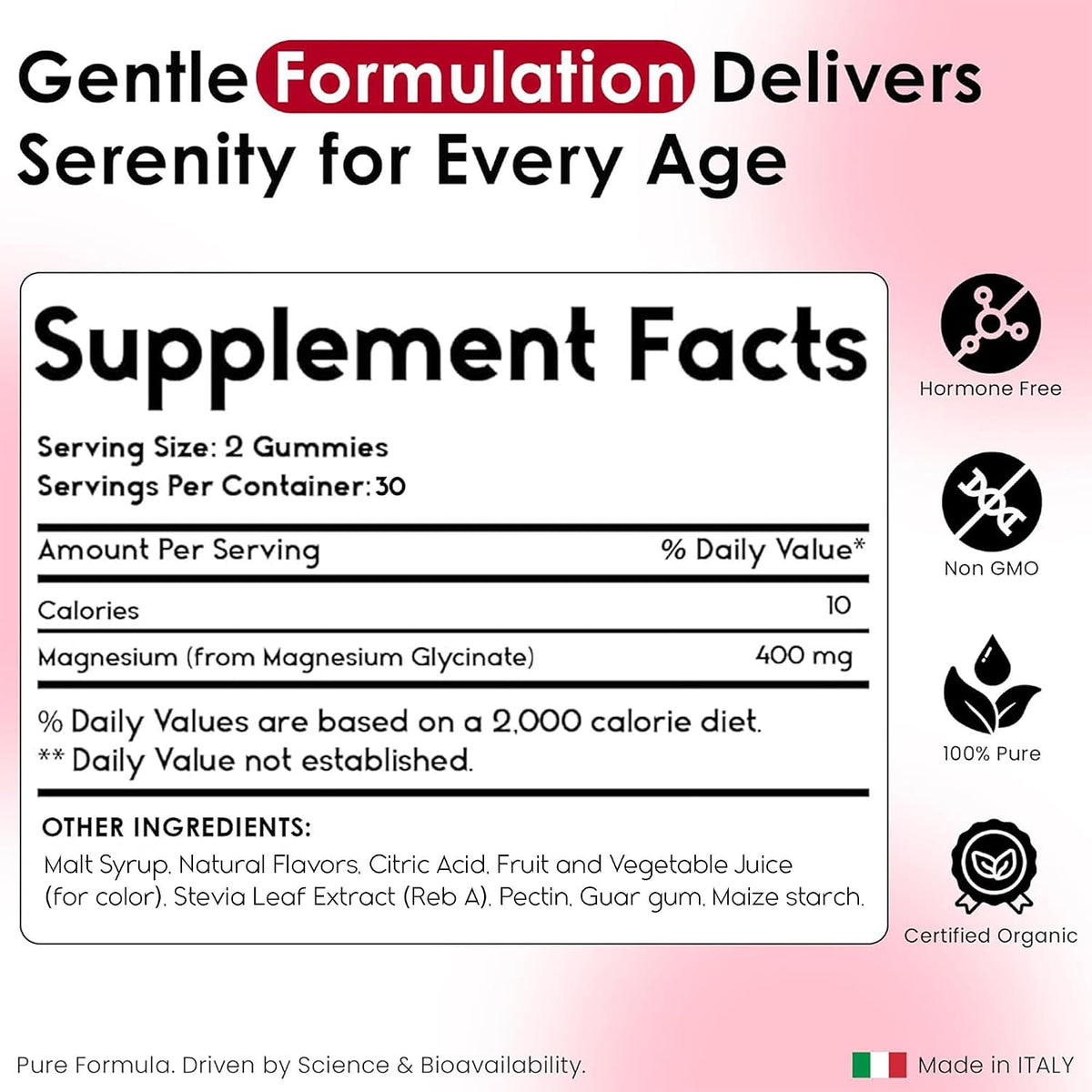 Magnesium Glycinate Gummies for Relaxation, Sleep &amp; Muscle Support | Goji Berry Flavor