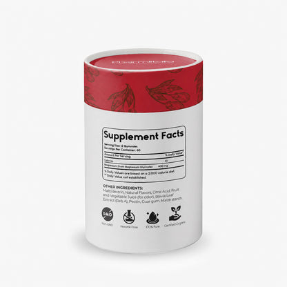 Magnesium Glycinate Gummies for Relaxation, Sleep &amp; Muscle Support | Goji Berry Flavor