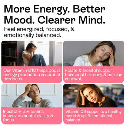 Myo-Inositol &amp; D-Chiro Inositol Softgels for Women | 40:1 Hormone Balance Formula