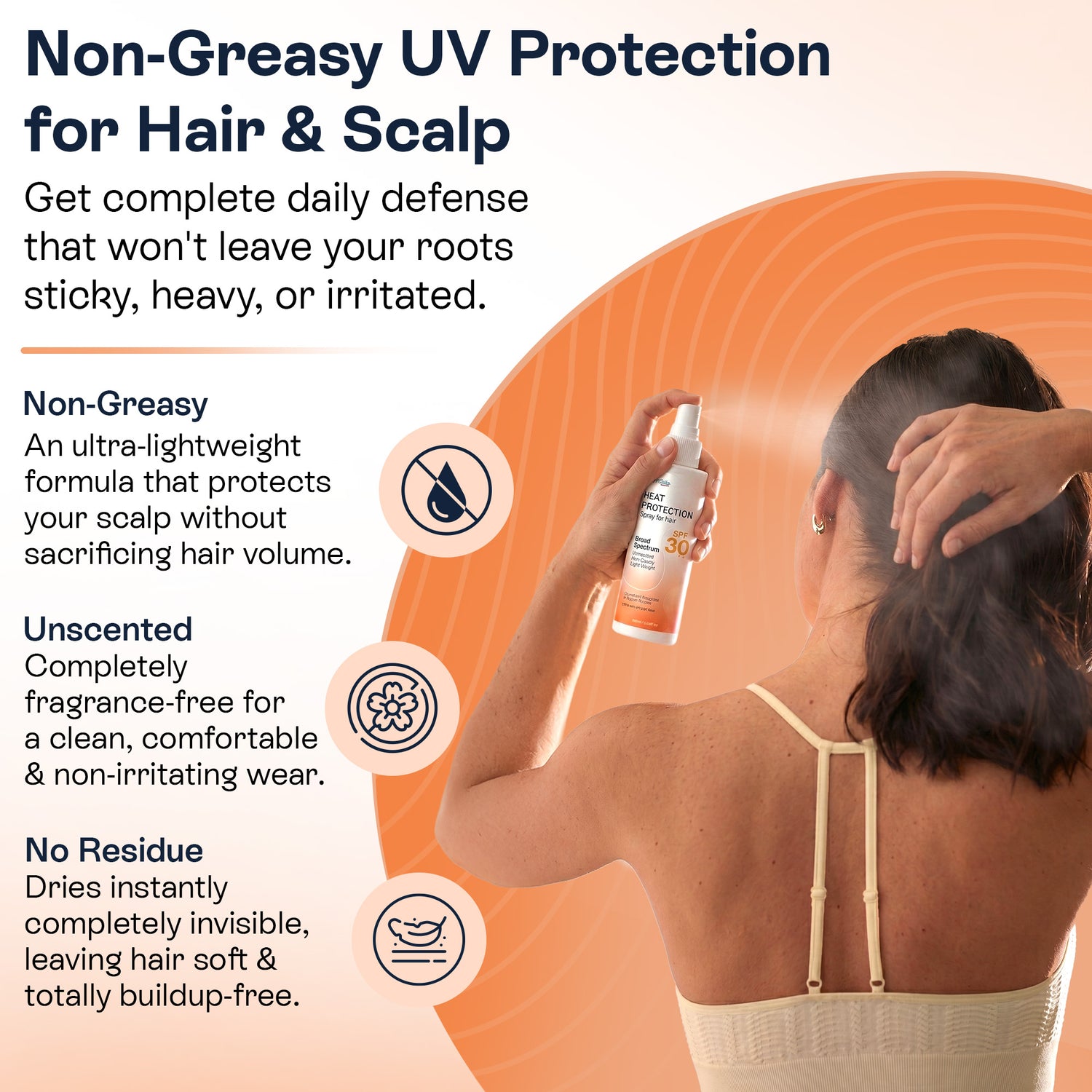 Scalp Sunscreen Spray SPF 30 | UV &amp; Heat Protection for Hair &amp; Scalp