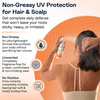 Scalp Sunscreen Spray SPF 30 | UV &amp; Heat Protection for Hair &amp; Scalp