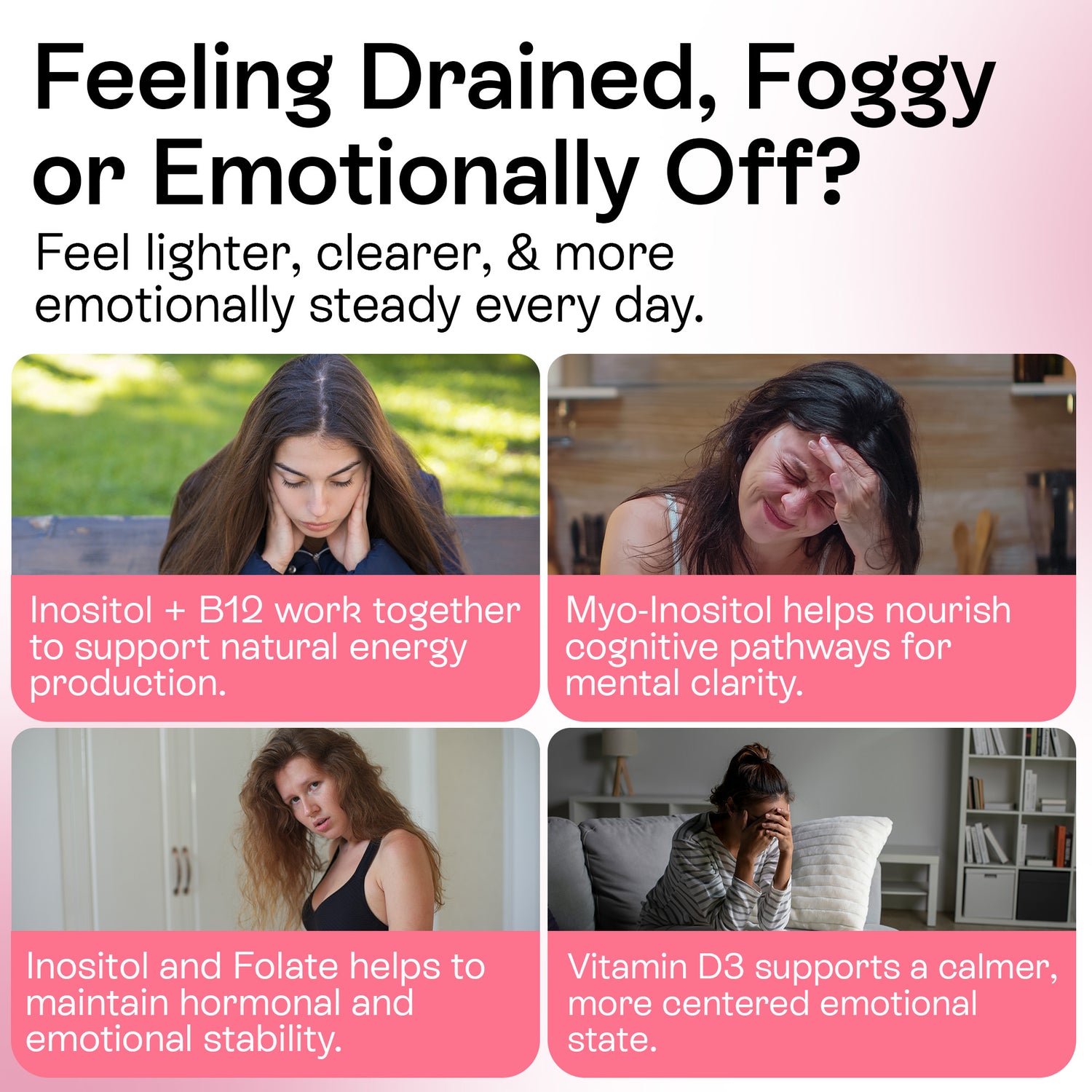 Myo-Inositol &amp; D-Chiro Inositol Powder for Women | 40:1 Hormone Balance Formula