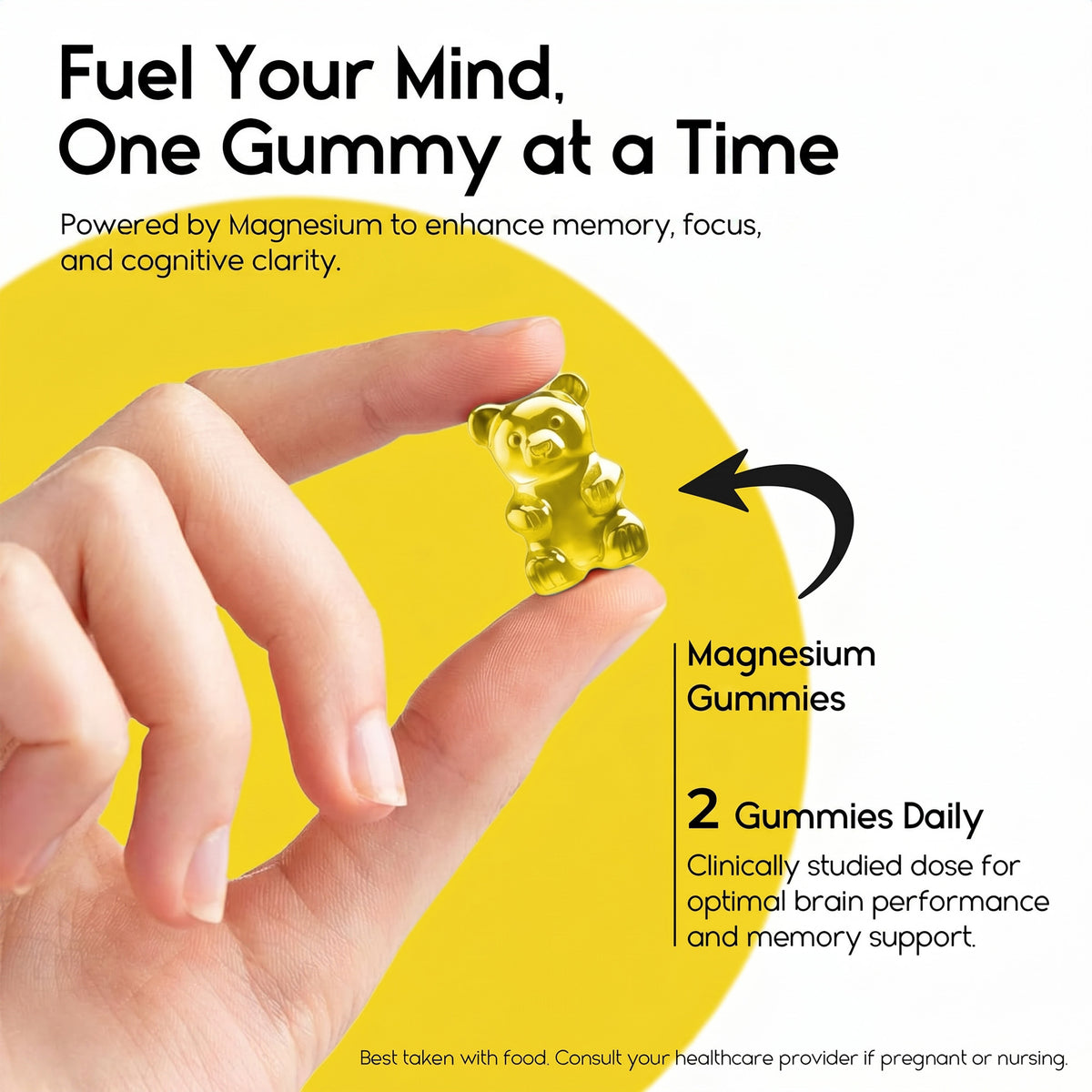Magnesium L-Threonate Gummies | Memory, Focus, Cognitive Support &amp; Better Sleep