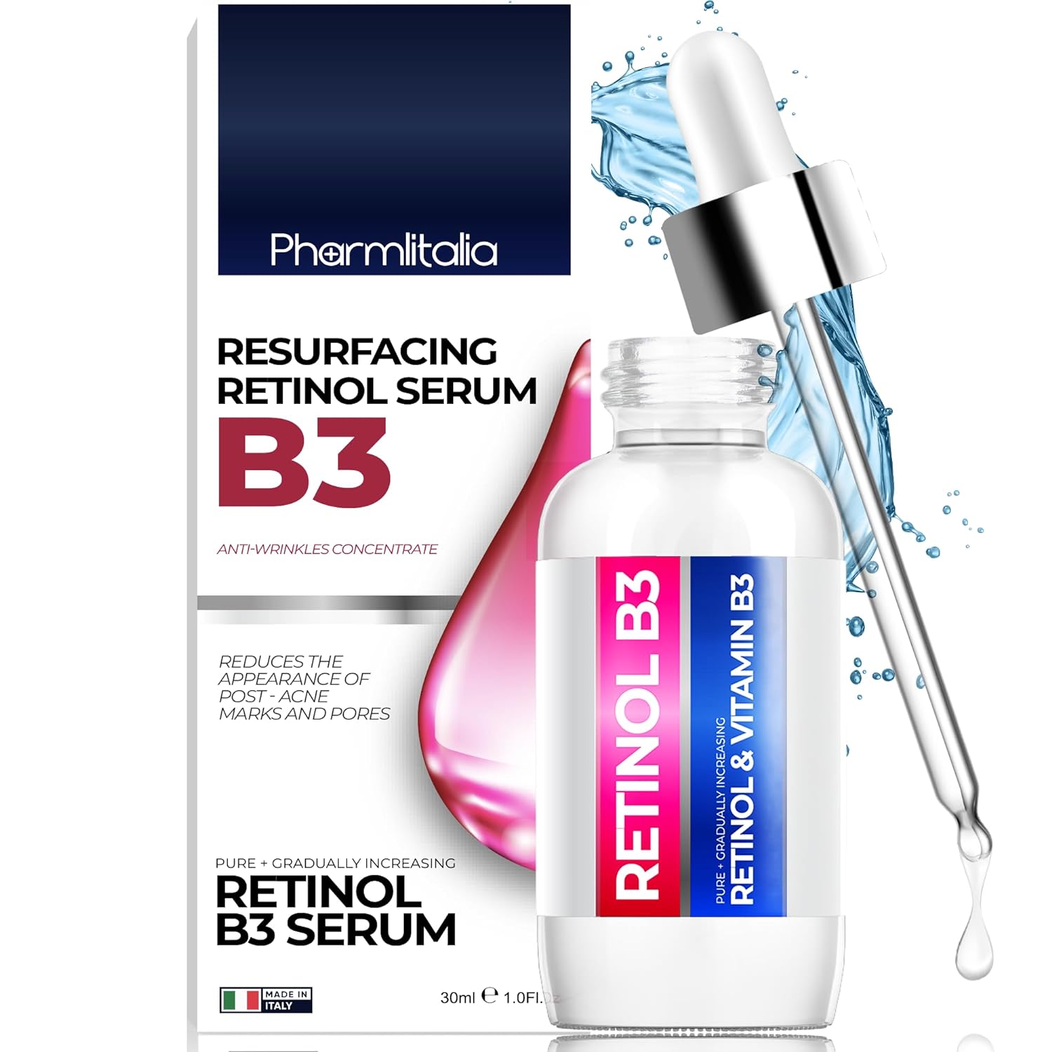 Resurfacing Retinol Serum | Vitamin B3, Boost Collagen &amp; Hydrates