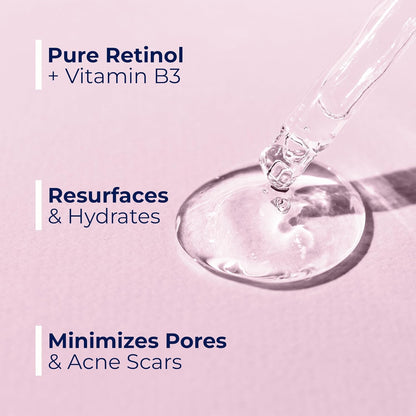 Resurfacing Retinol Serum | Vitamin B3, Boost Collagen &amp; Hydrates