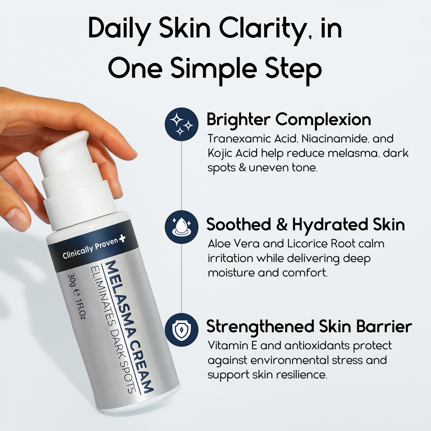 Melasma Cream &amp; Age Spot Remover for Skin Discoloration, Post-Blemish Marks, Scars &amp; Spots