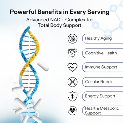 NAD+ Capsules with Resveratrol &amp; Nicotinamide Riboside | Cellular Energy &amp; Healthy Aging Support