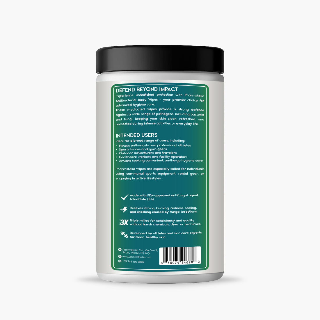 Medicated Antifungal Body Wipes for Ringworm, Jock Itch &amp; Athlete’s Foot