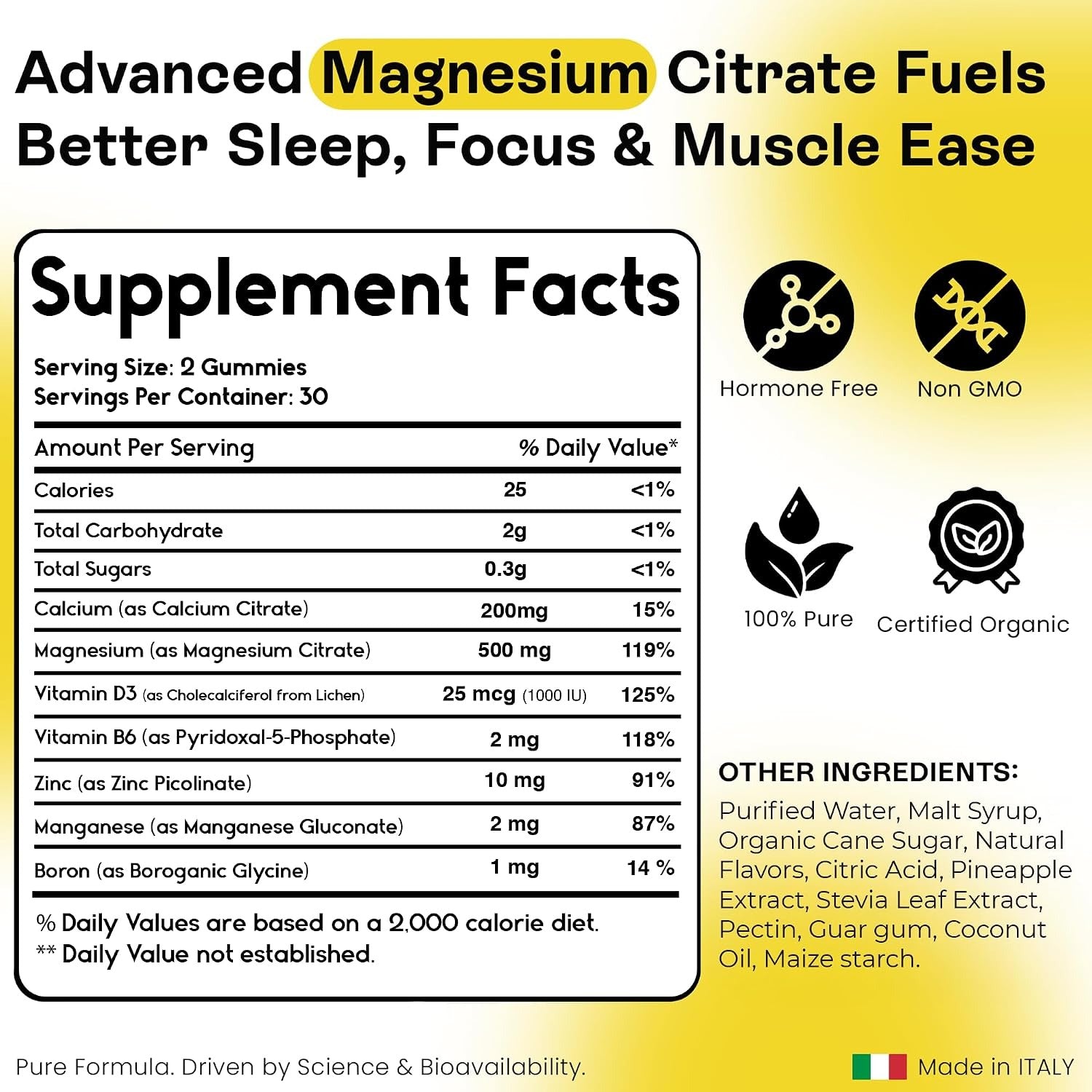 Magnesium Citrate Gummies | Muscle, Energy &amp; Bone Support