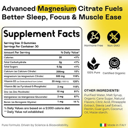 Magnesium Citrate Gummies | Muscle, Energy &amp; Bone Support