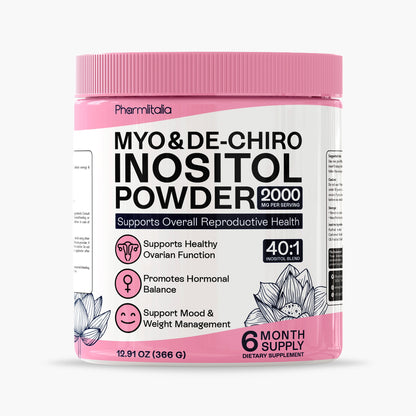 Myo-Inositol &amp; D-Chiro Inositol Powder for Women | 40:1 Hormone Balance Formula