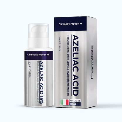 Advanced Azelaic Acid 15% Cream: Redness relief, rosacea &amp; dark spot treatment. Soothes acne, hyperpigmentation &amp; brightens your skin! - Pharmlitalia