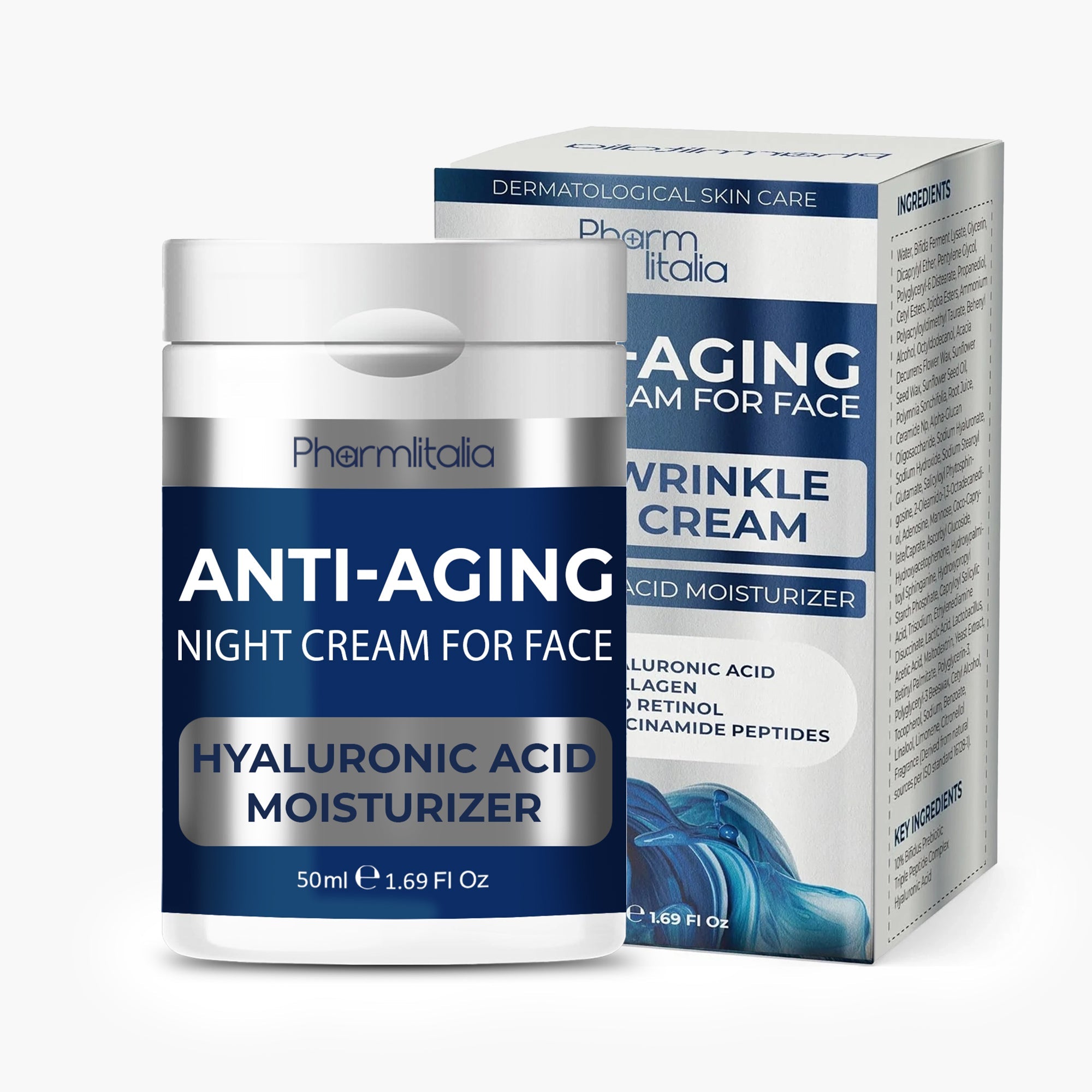 Advanced Night Cream – Retinol, Hyaluronic Acid, Peptides