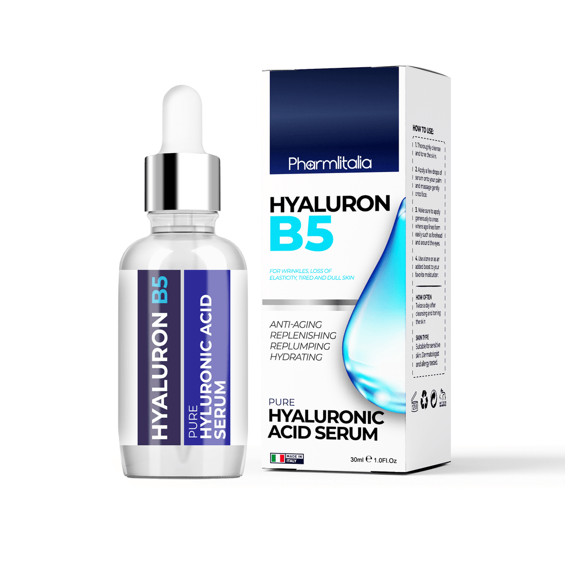 B5 Hyaluronic Acid Serum - Pharmlitalia