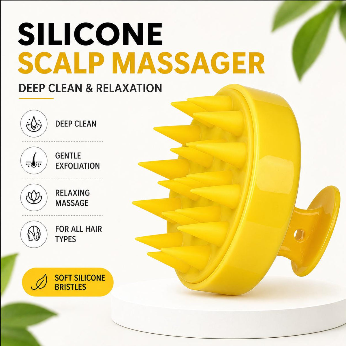 Silicone Scalp Massager Brush