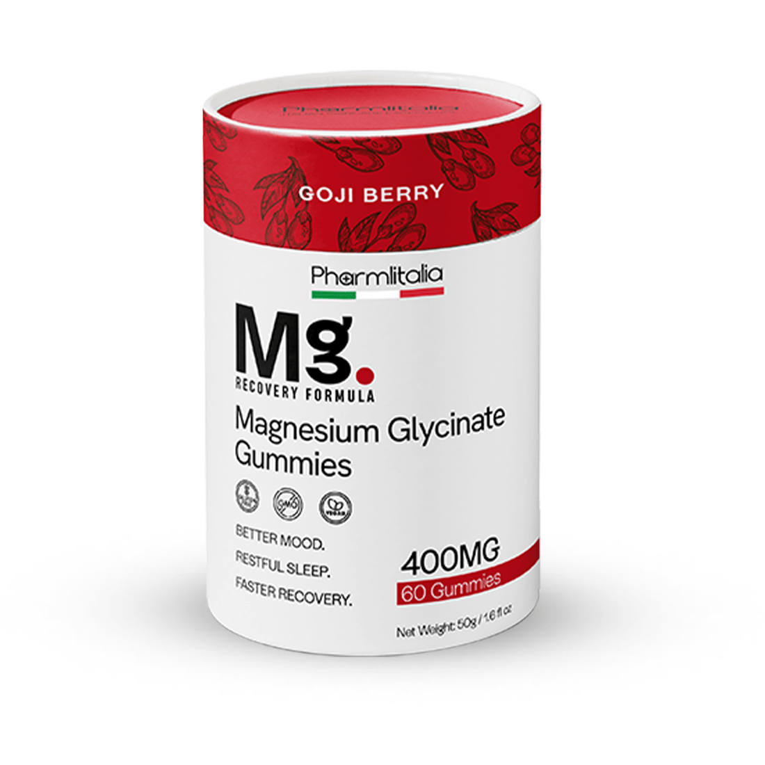 Magnesium Glycinate Gummies - Gojiberry - Pharmlitalia