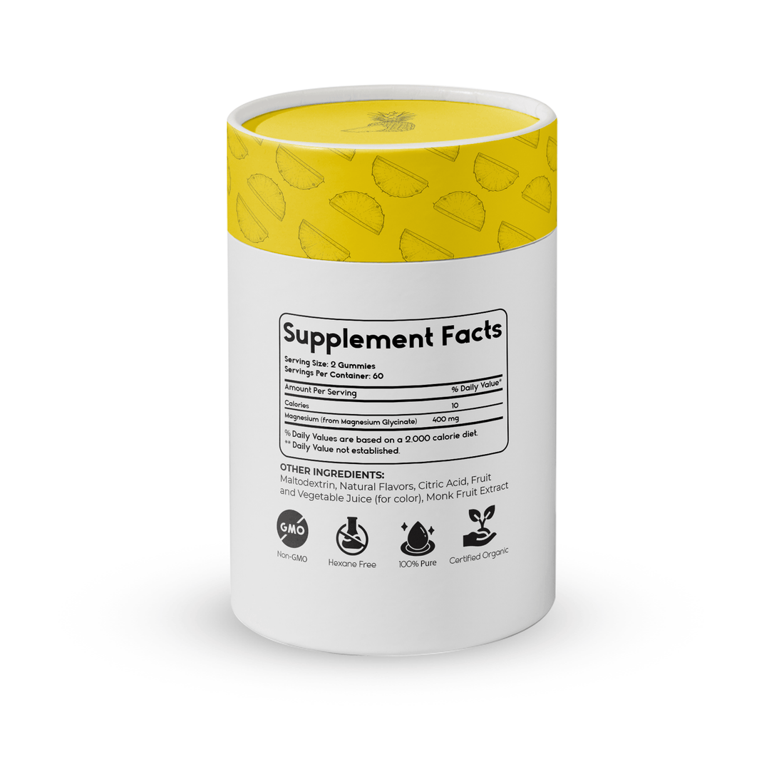 Magnesium Glycinate Gummies - Pineapple - Pharmlitalia