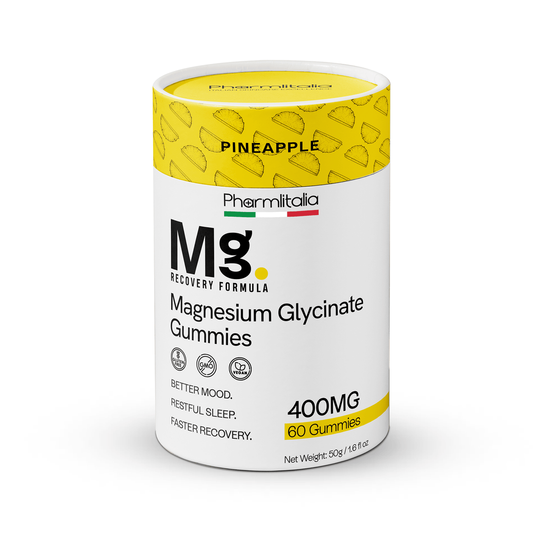 Magnesium Glycinate Gummies - Pineapple - Pharmlitalia